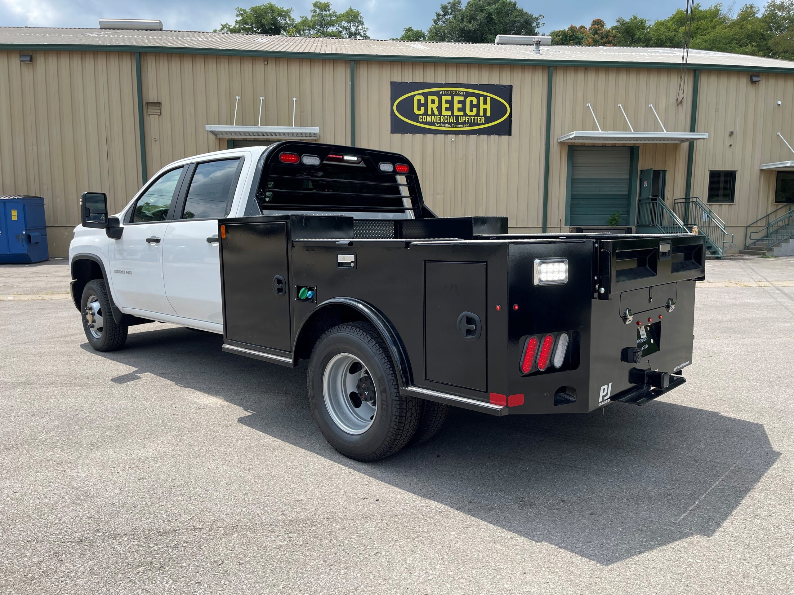 Service-body truck at Creech